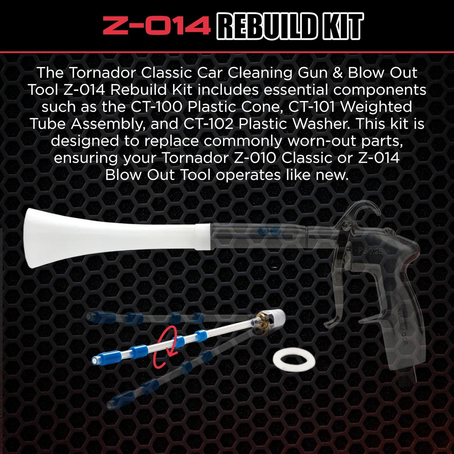 Tornador Nozzle Repair Kit for Z-010 Classic & Z-014 Blow Out Tool |…