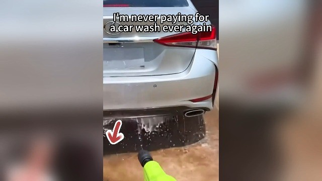 Cordless Portable Pressure Washer with 2 Batteries and 6-in-1 Nozzle