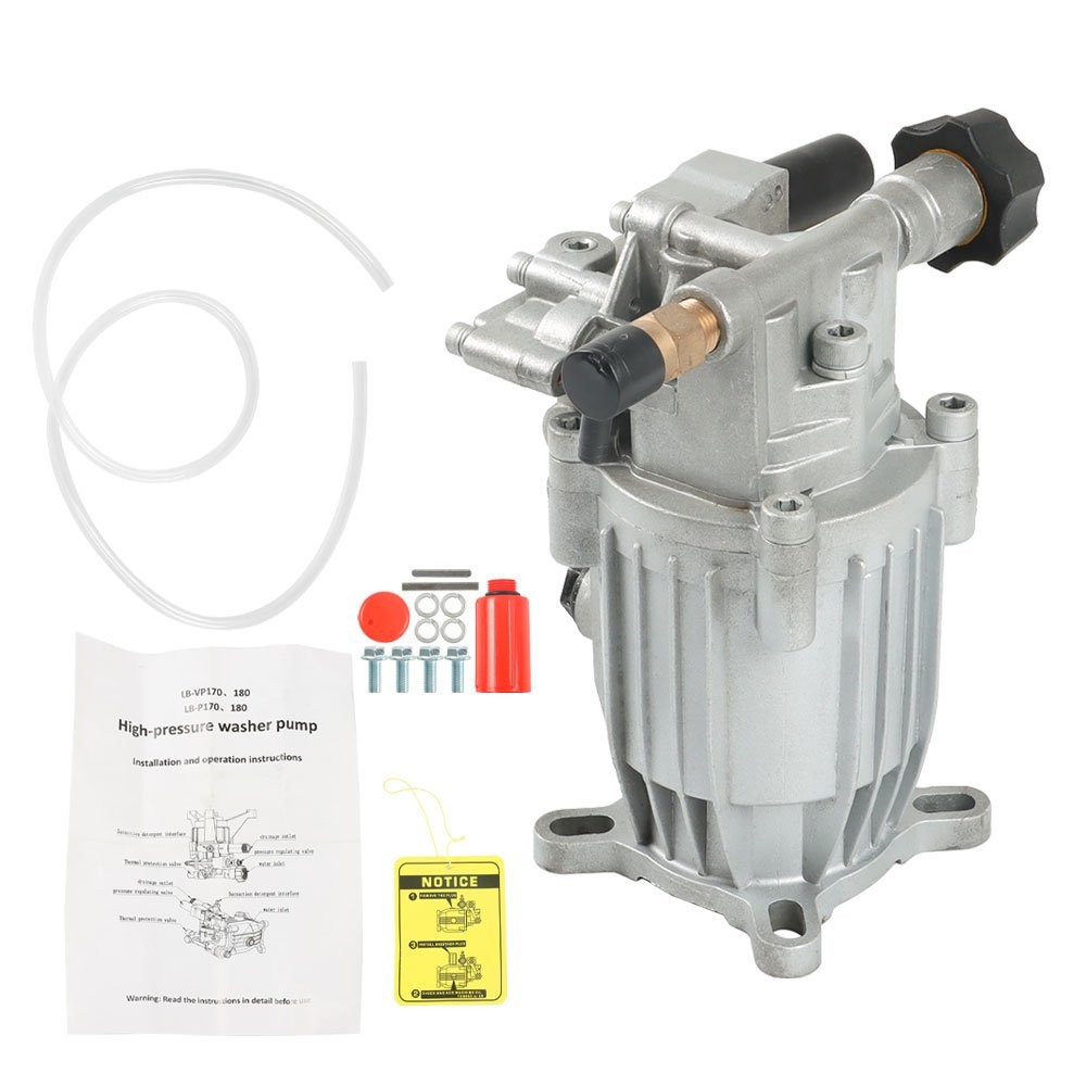 Pressure Washer Pump Horizontal 3/4″Shaft – 2.5 GPM Oil Sealed MAX 3000 PSI