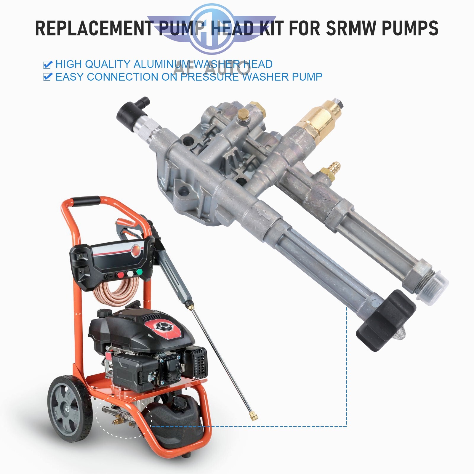 Sears Craftsman Complete PUMP HEAD W/UNLOADER SRMW2.2G24 Pressure Washer AR42940
