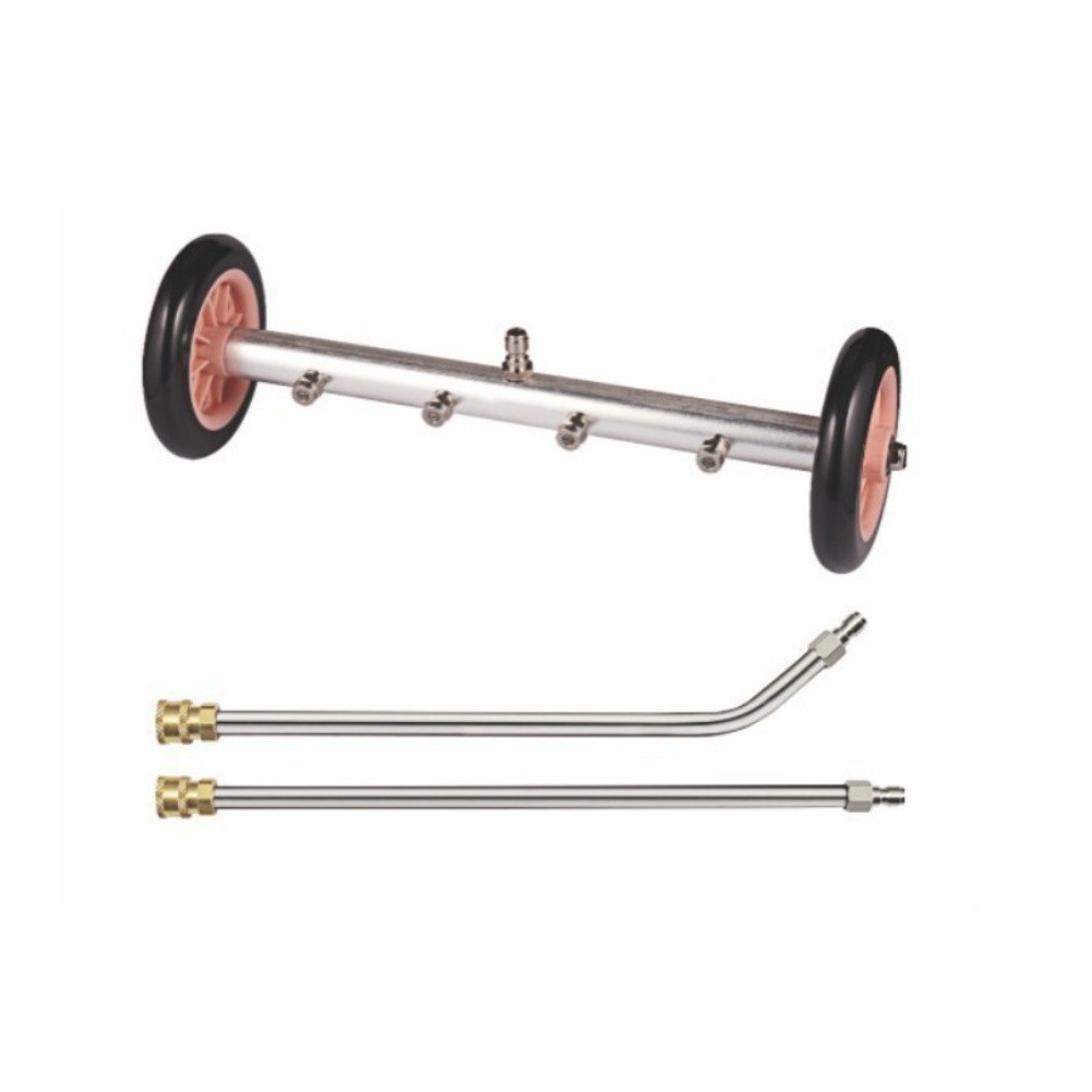Vehicle Undercarriage Cleaning Brush 16 Inch Aluminum Alloy with Extension Rod