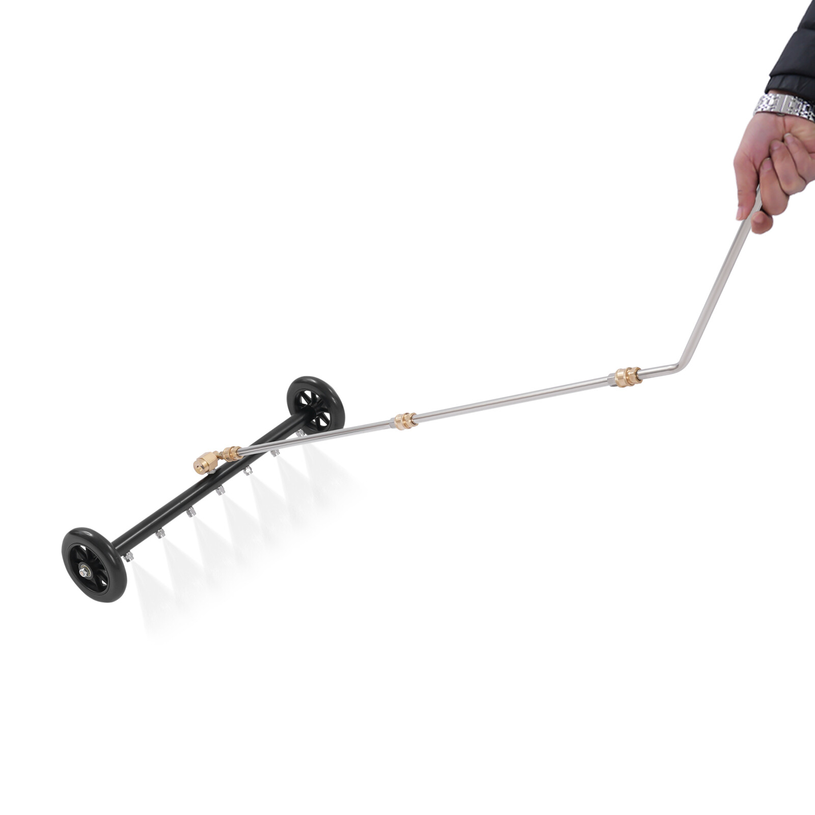 2-In-1 Undercarriage Pressure Washer Attachment with 7 Nozzle Spray Head