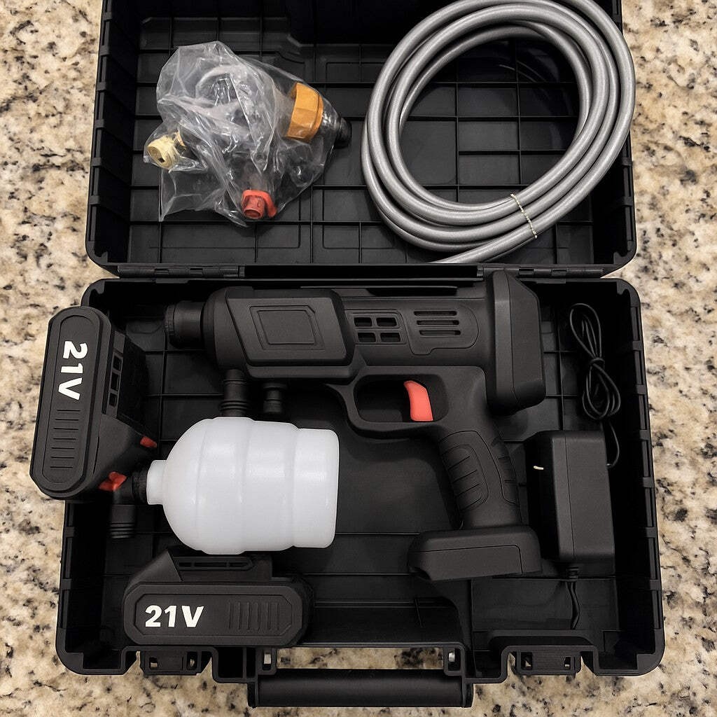 Cordless Portable Pressure Washer 21V Battery Case