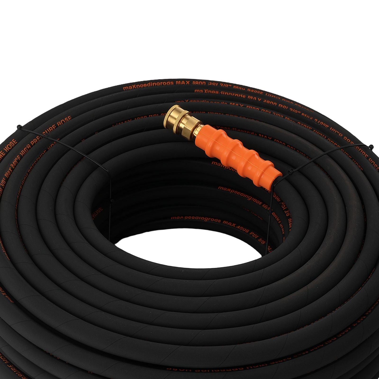 200FT 3/8″ Pressure Washer Hose 4800PSI Kink Resistant M22-14mm to 3/8″