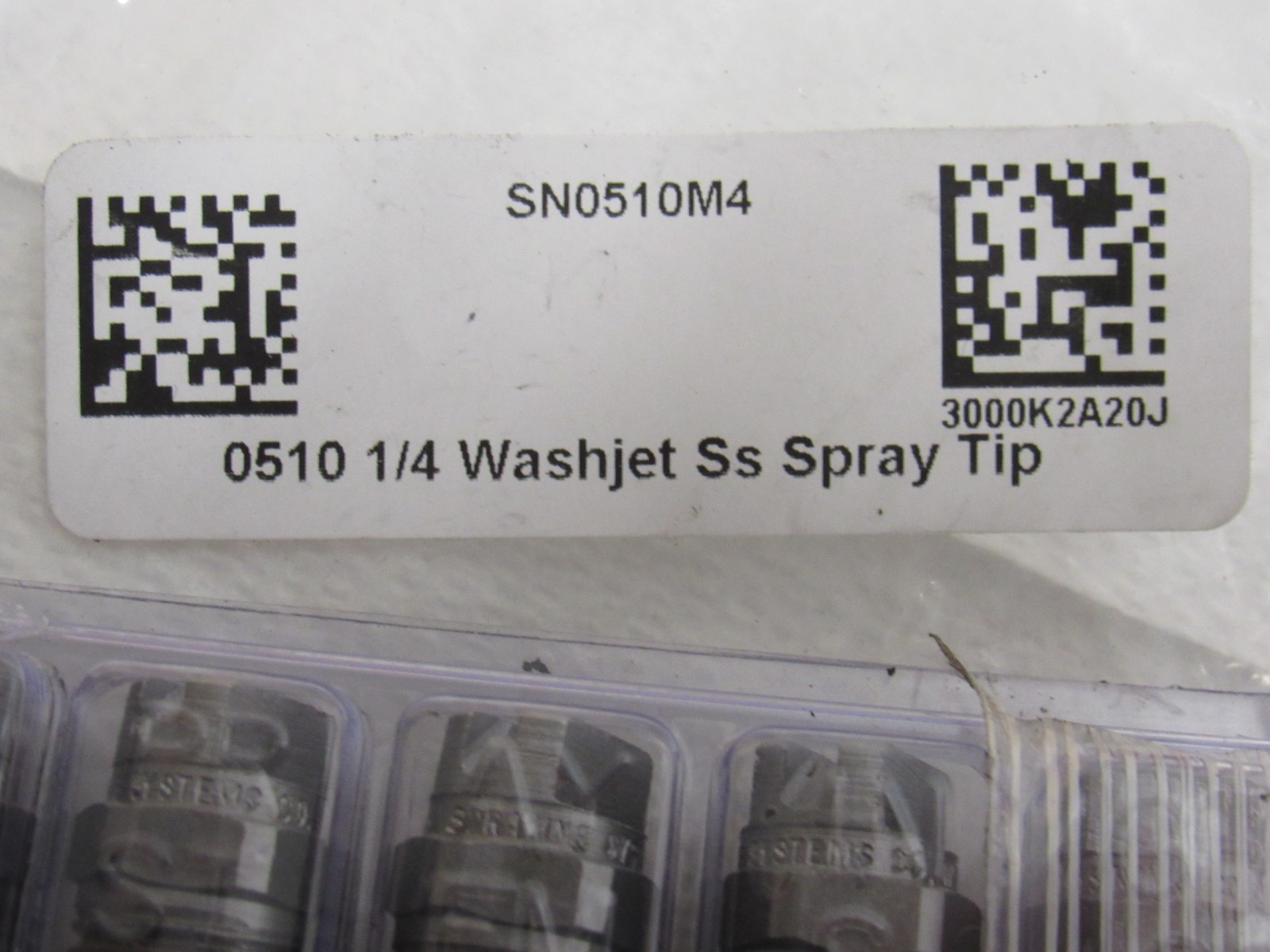 Pack of 10 WashJet Stainless Steel Spray Tips 1/4″ 0510 SN0510M4