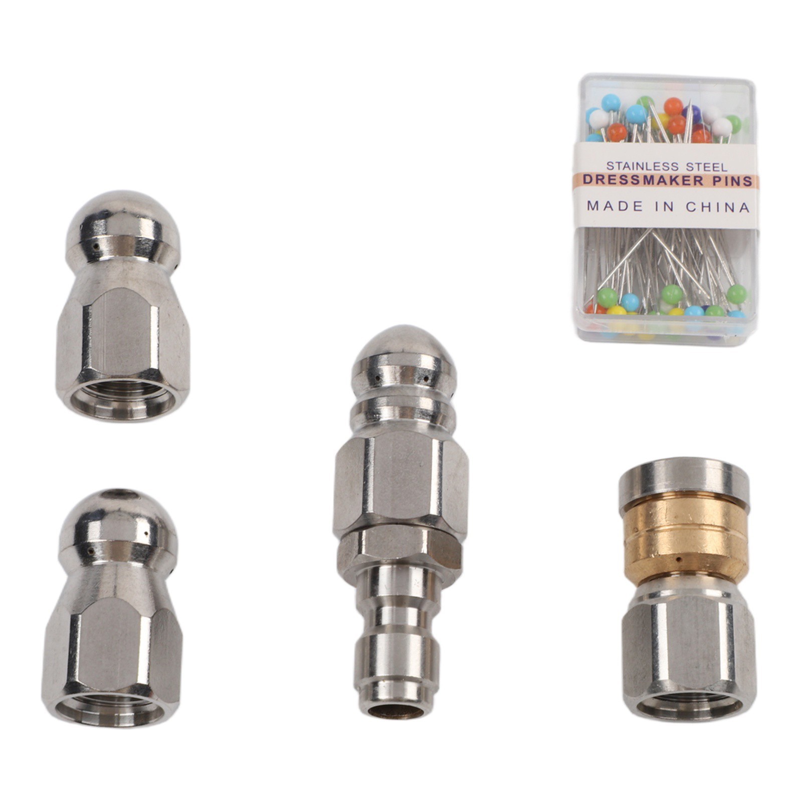 Stainless Steel Sewer Jetter Kit Compatible with Most Pressure Washer Brands
