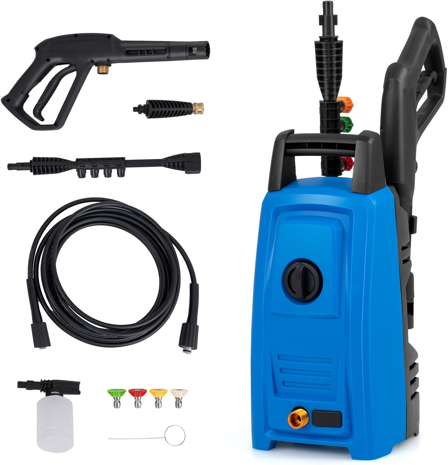 COSTWAY Electric Pressure Washer, Max 1900 PSI 1.8 GPM Power Washer with 4 Nozzl