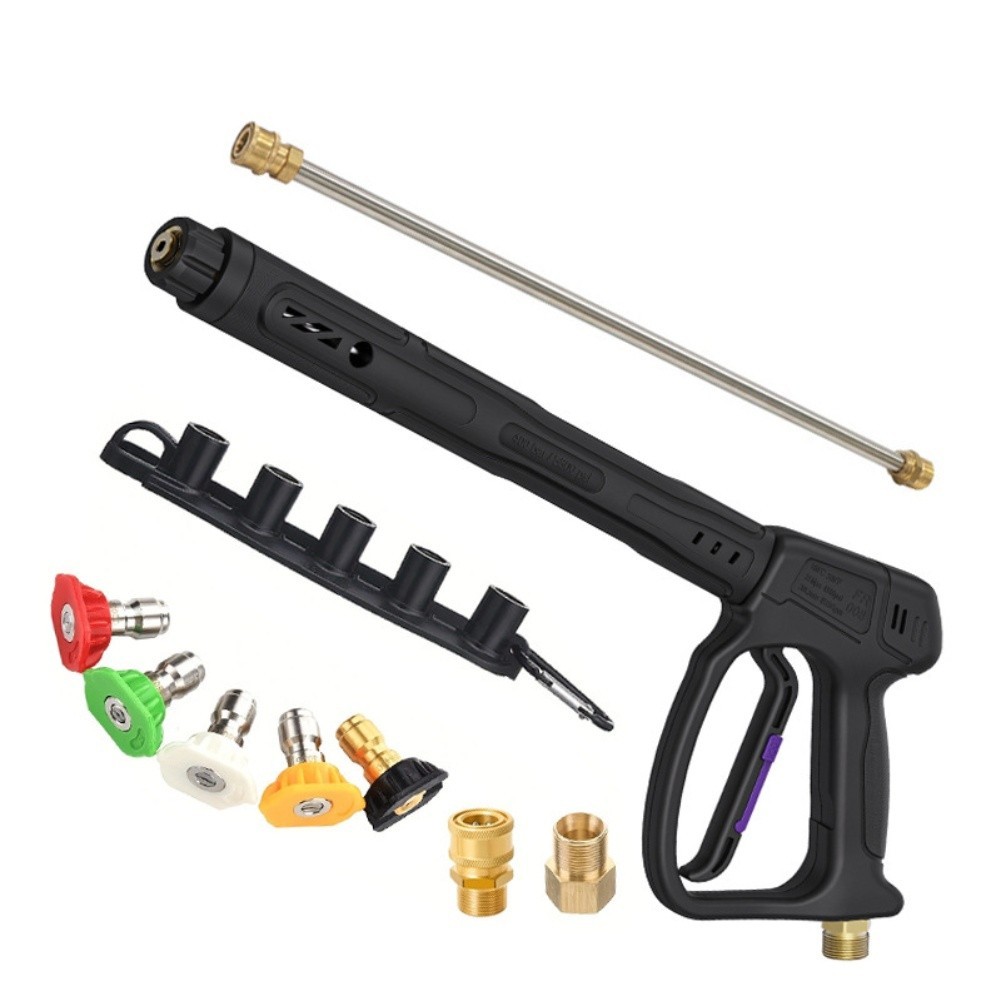400bar Pressure Washer Pistol with Swivel Joint and Five Nozzle Accessory Set