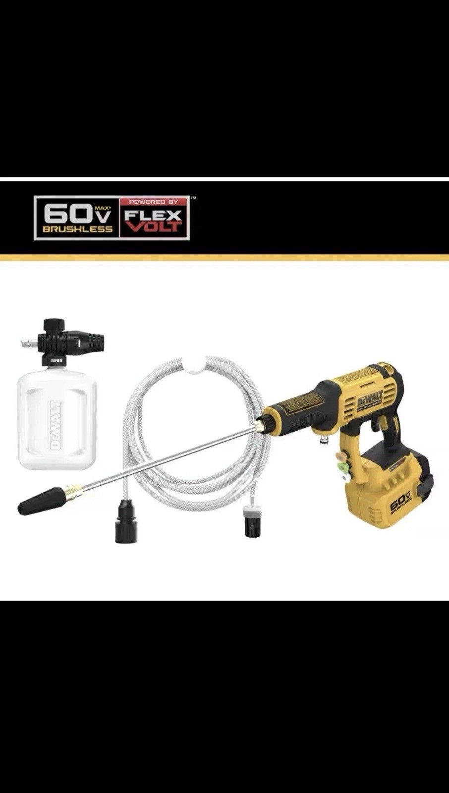 *NEW* Dewalt FLEXVOLT 60V 1000 PSI 1.0 GPM Power Cleaner (Tool Only) DCPW1000B
