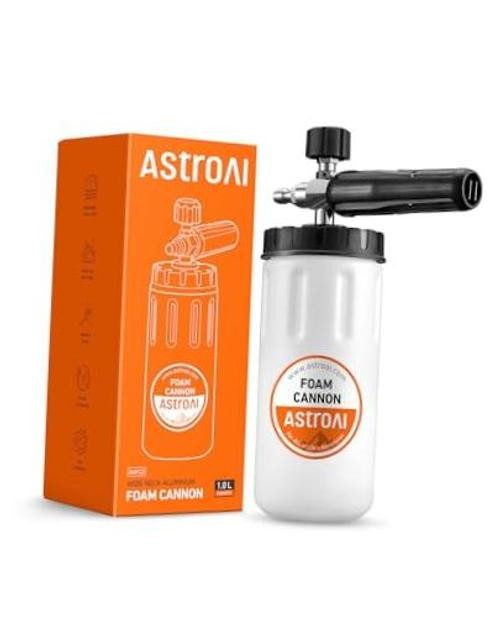 Foam Cannon for Pressure Washer, Wide Neck Car Wash Foam 1 Liter, Orange Label