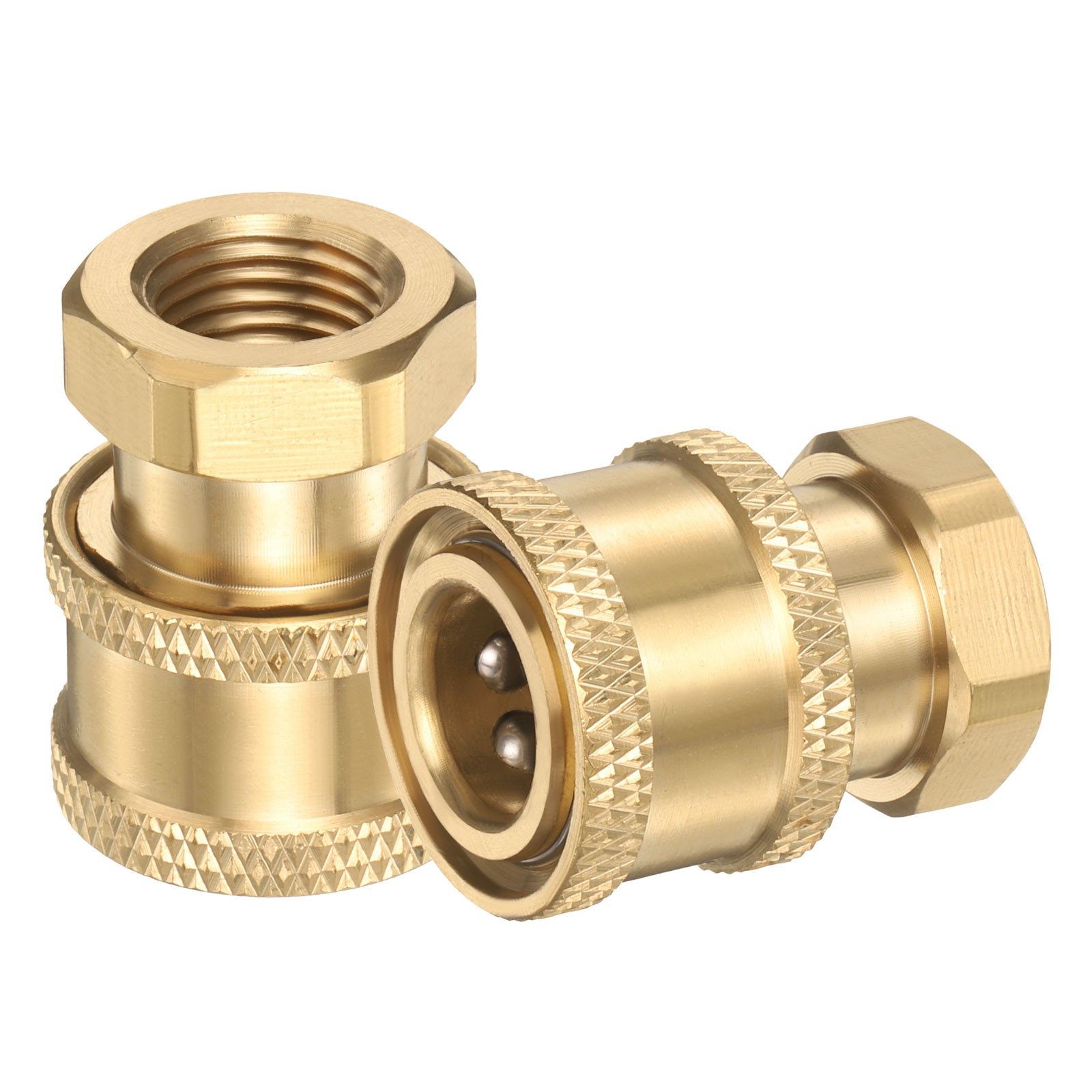 2Pcs Pressure Washer Adapter, 1/4″ Female Quick Plug to G1/4″ Male Brass