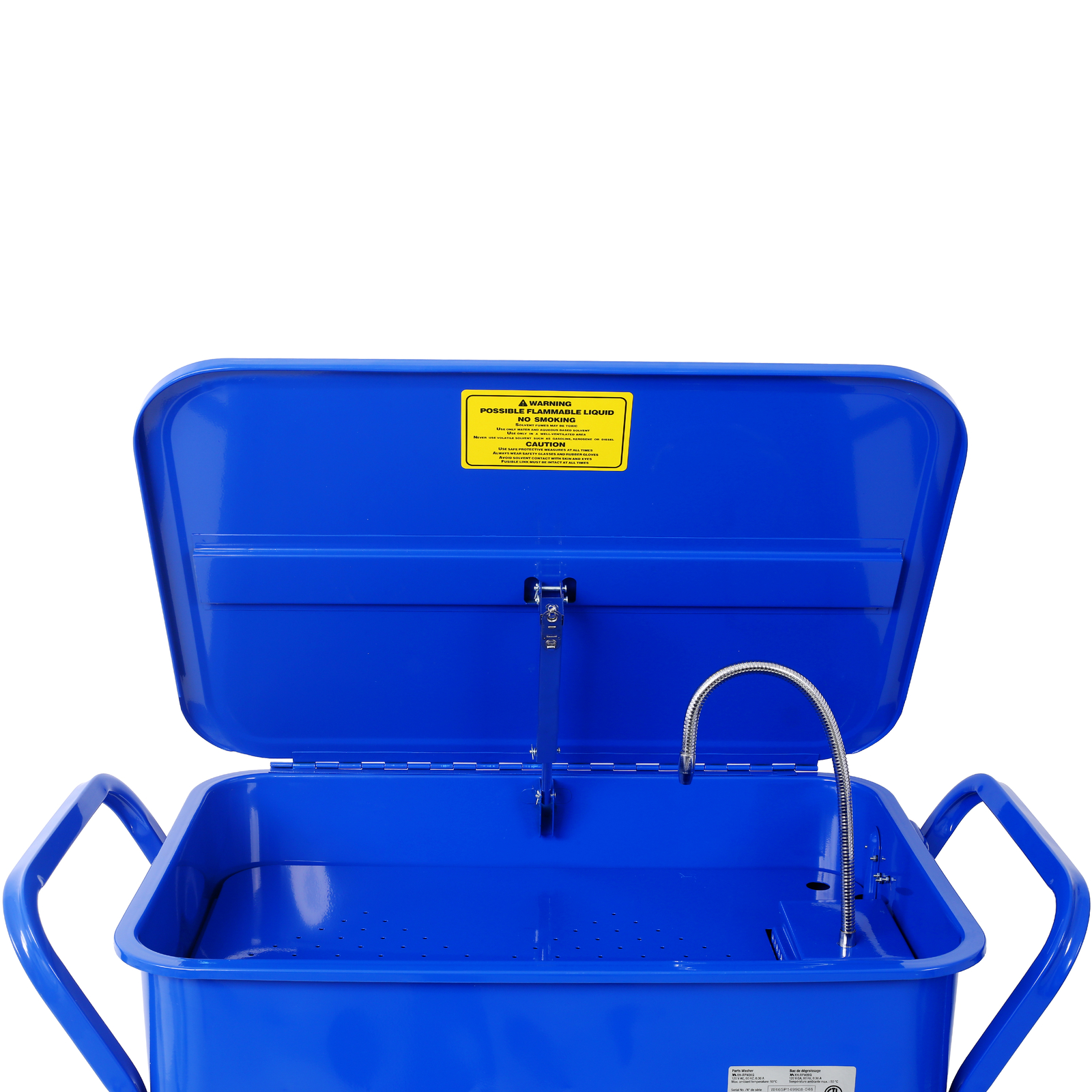 Mobile Parts Washer 20 Gallon Portable Cleaner for Use w/ Water Based Cleaning