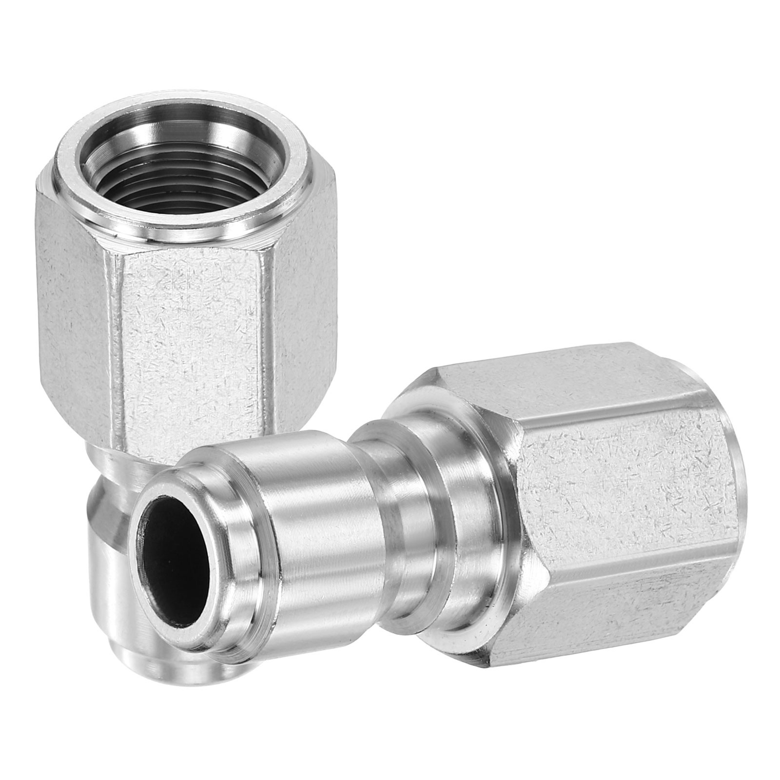 2Pcs Pressure Washer Adapter 3/8″ Male Quick Plug to G1/4″ Female Fittings