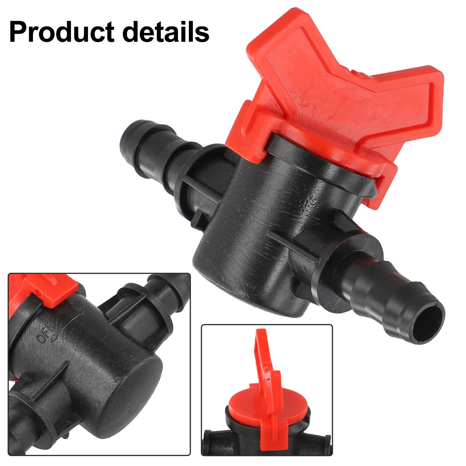 Set of 8 Garden Hose Water Valves for Effective Irrigation 8mm ID and 11mm OD