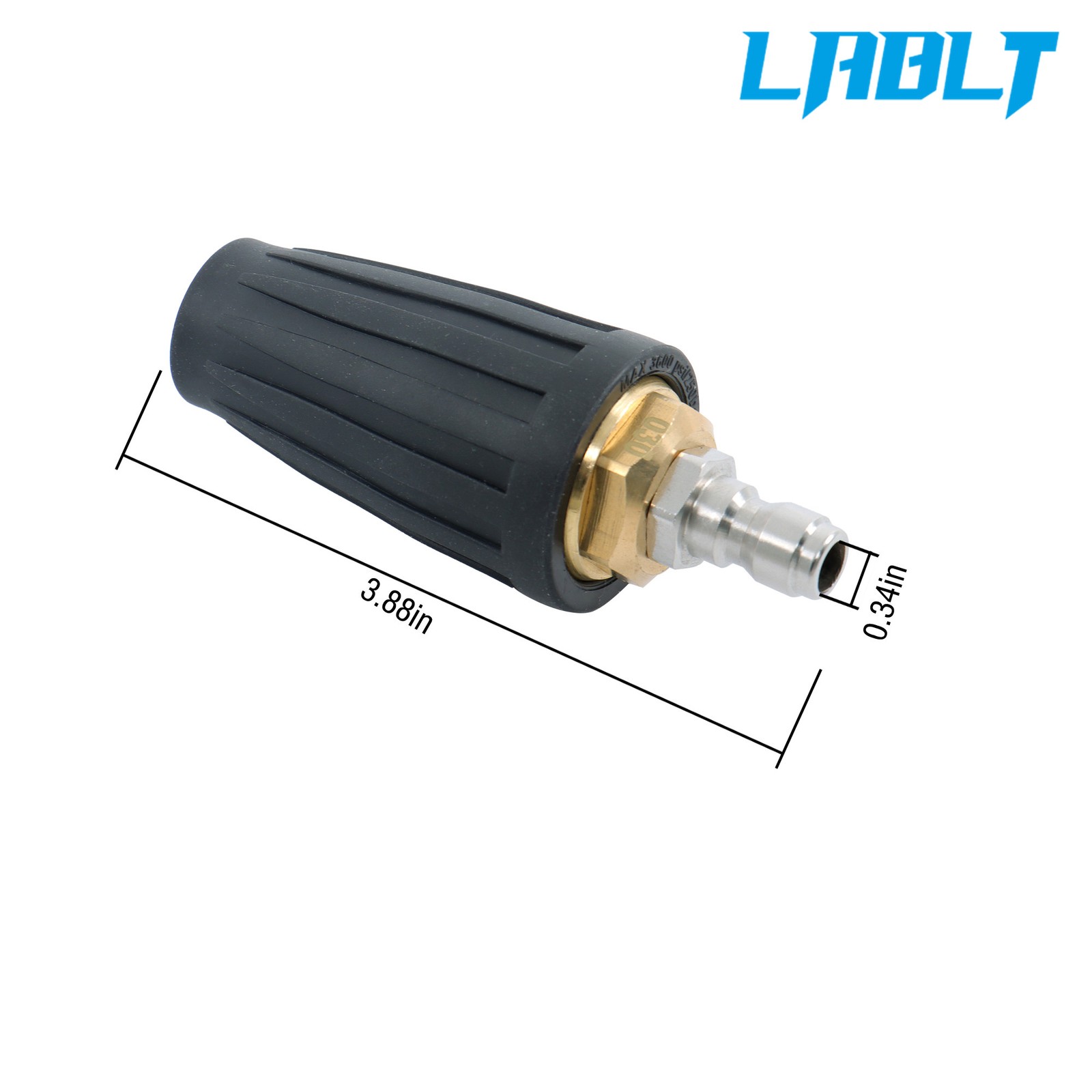 LABLT 360° Rotating Turbo with 5 Spray Nozzles Pressure Washer 3600 PSI 4.0GPM