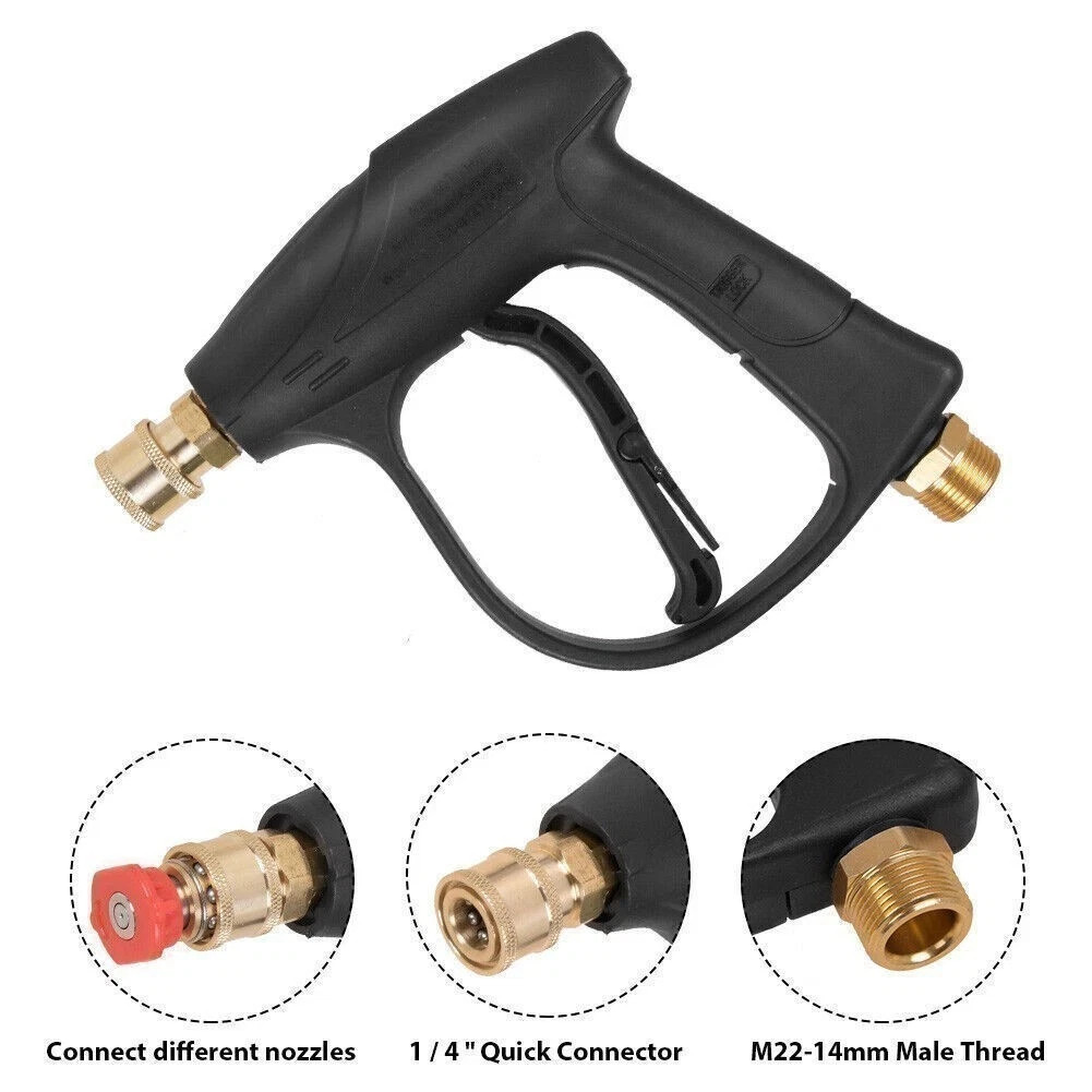 Snow Foam Lance Cannon Soap Bottle Sprayer Pressure Washer Gun Car Wash 1/4″