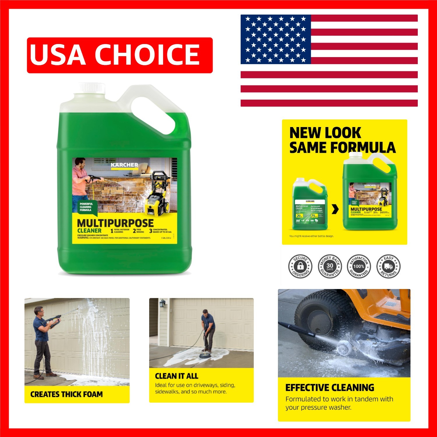 Highly Concentrated Pressure Washer Soap – Removes Dirt & Grime Effortlessly