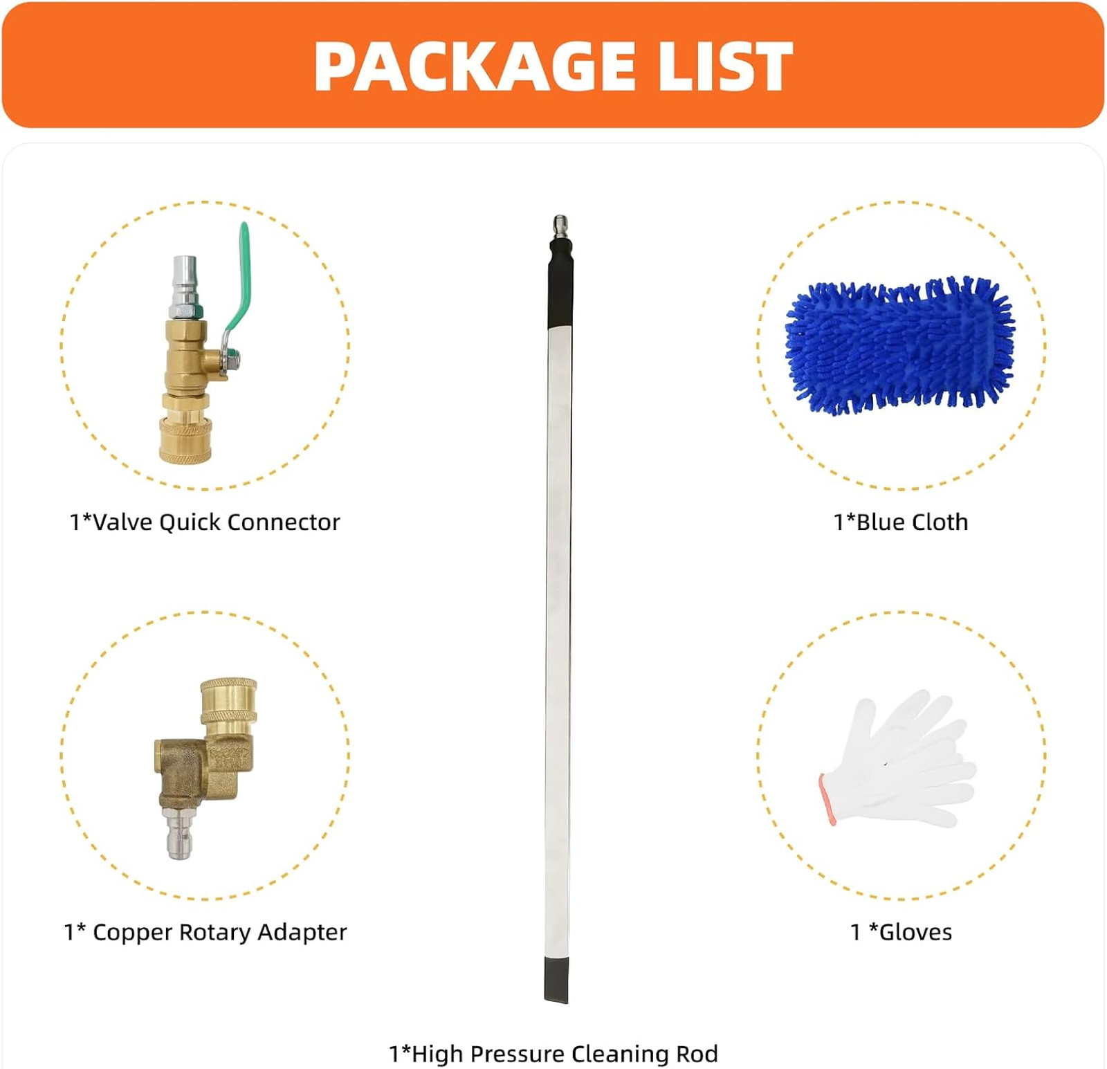 Radiator Cleaning Wand Stainless Steel 24 Inch Pressure Wash Tool for Cars
