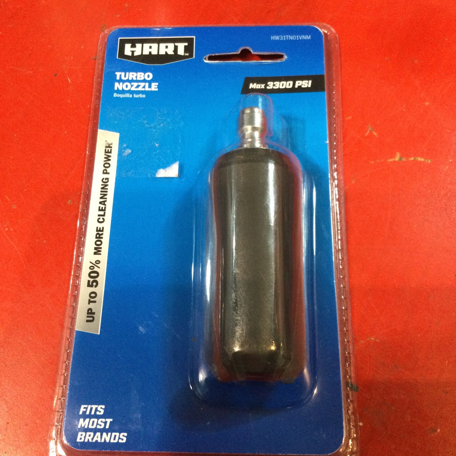 NEW Hart HW31TN01 Turbo Nozzle 3300 Max Psi for Pressure Wash