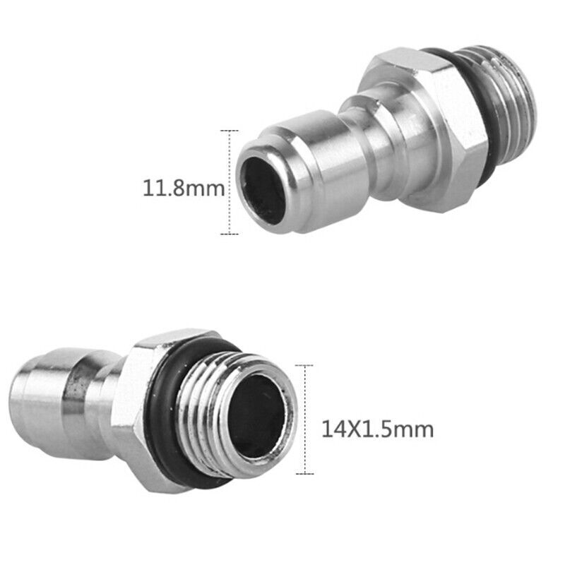 High Pressure Washer Quick Release 1/4 Male M22/14 Female Plug Brass Connector