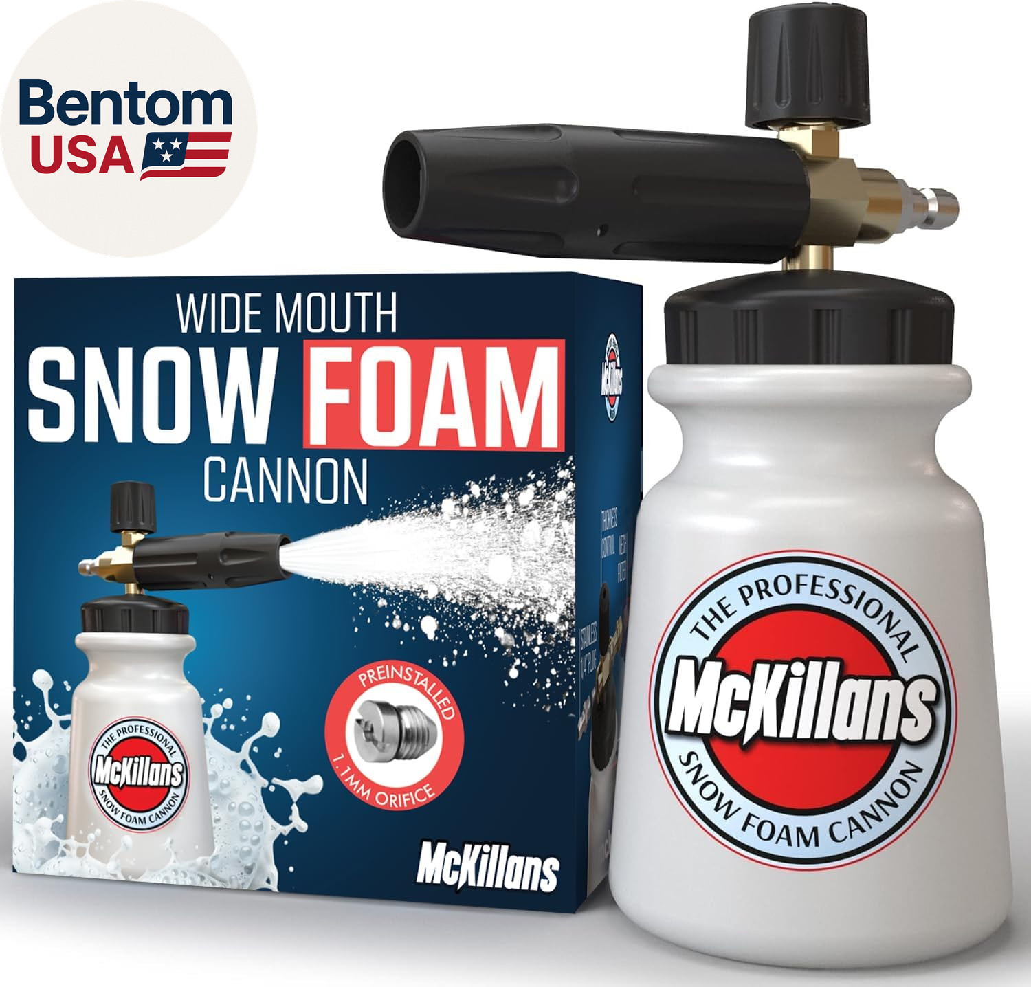 Foam Cannon for Pressure Washer (Wide Mouth) – Car Wash Snow Foam Cannon Lance P