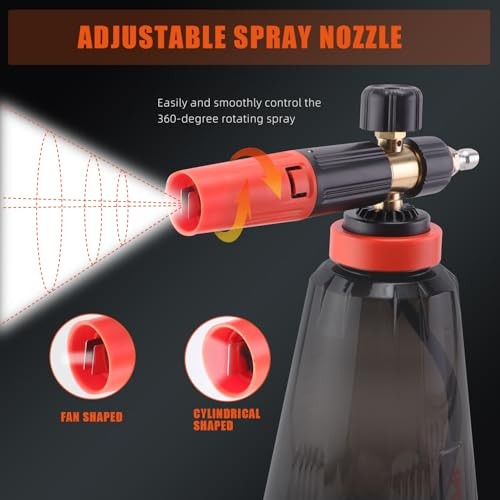 PRO Foam Cannon (Thicker Snow Foam Technology) with 1/4″ Quick Connector