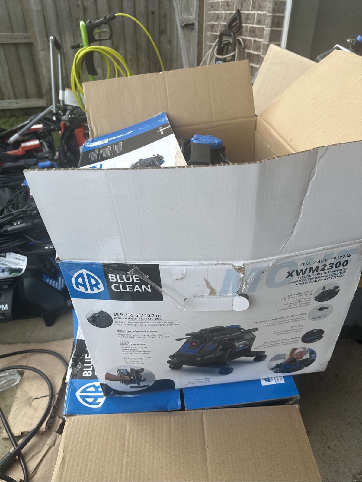 AR Blue Clean XWM2300 Electric Pressure Washer 2300 PSI 1.3 GPM Portable