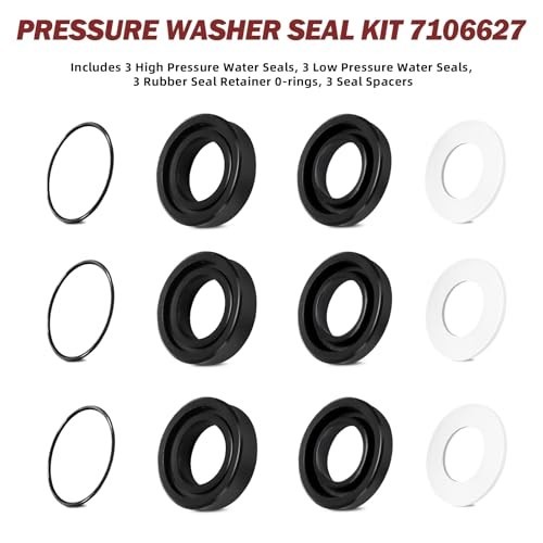 Pressure Washer Pump Seal Kit 12 Piece Rebuild Kit For Leaks Repair O Ring Set