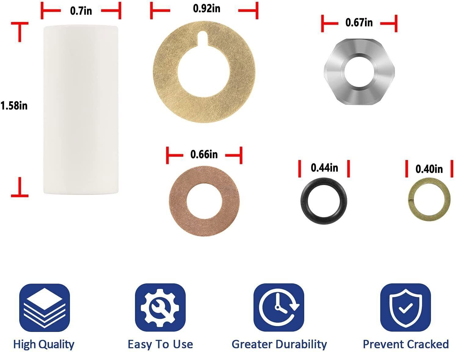 Pump Piston Kit Ceramic Plunger Repair Kit 18mm for Annovi Reverberi RKA AR2546
