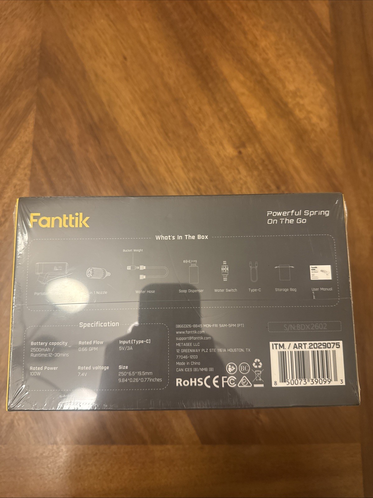 Fanttik K200 Flip Cordless Portable Washer 5-in-1 Nozzle OEM New Sealed
