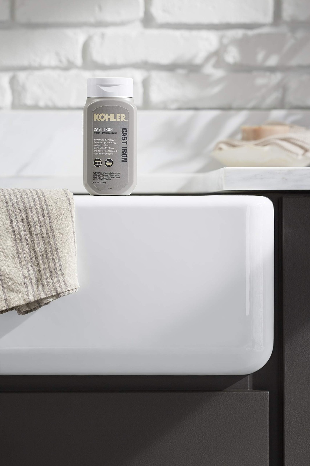 Limpiador De Hierro Fundido 8 Oz Elimina Marcas Oxido Y Roces Esmalte
