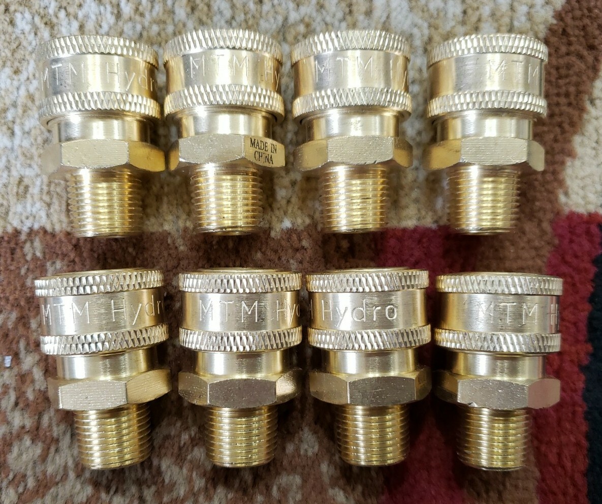 8 MTM Hydro – 24.0447 – COUPLER BRASS 3/8 Quick Connect X M22 Male 14mm LOT