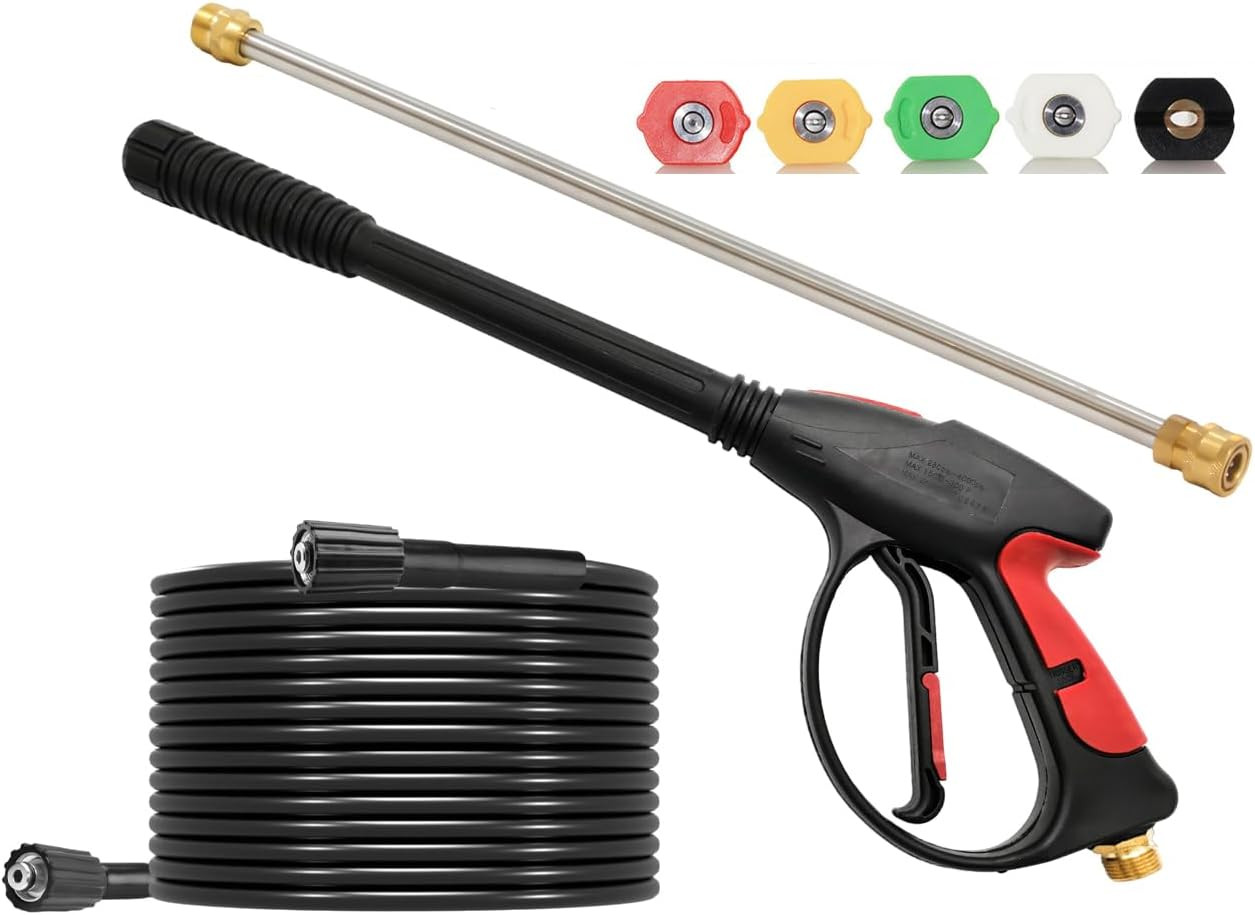 Kit de pistola y manguera para hidrolavadora 4000 PSI con 26 pies