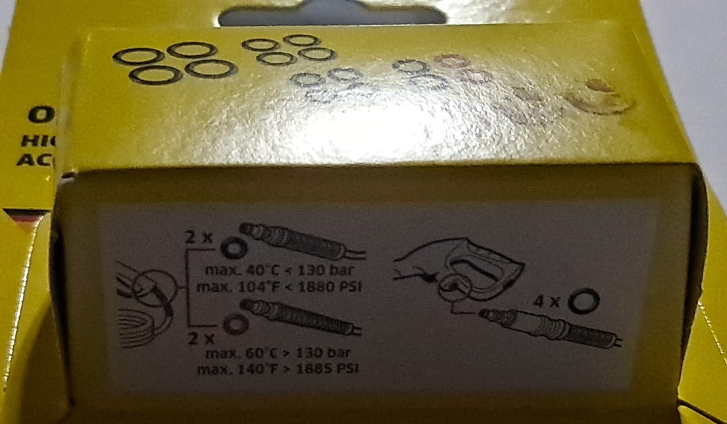 Genuine Karcher O Ring Set 2.640-729.0 Kits K2 K3 K4 K5 K6 K7.