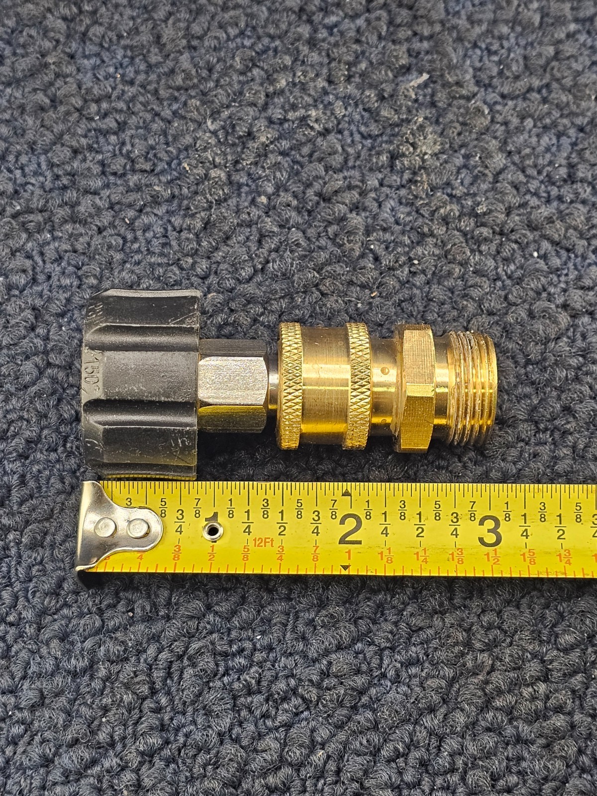 (QTY 2) 1/4″ High Pressure Washer Hose Adapter Quick Connector 4500 Psi 300°F