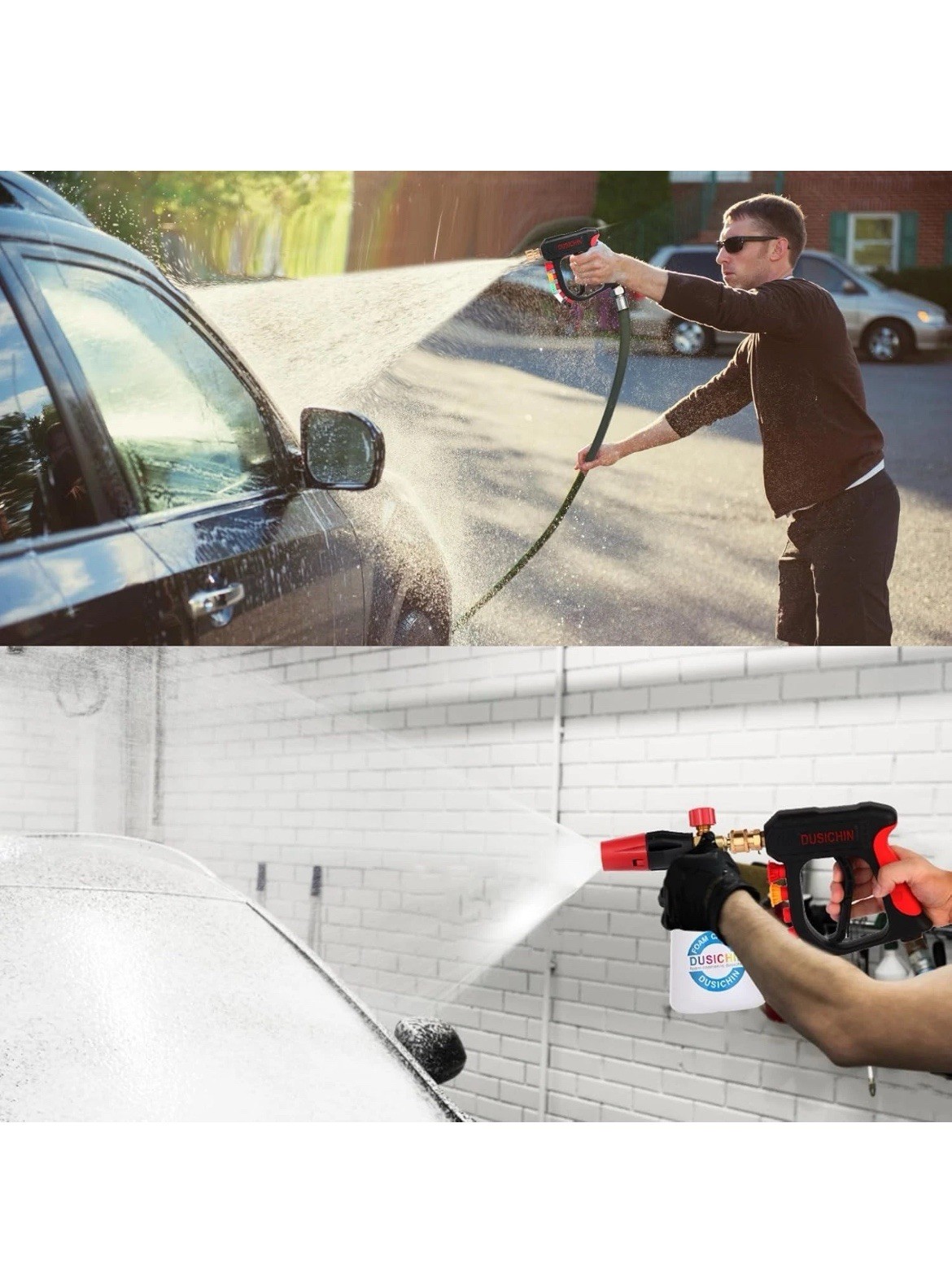 Pressure Washer Gun High Power Spray Foam Cannon Nozzle Tips 3000 PSI