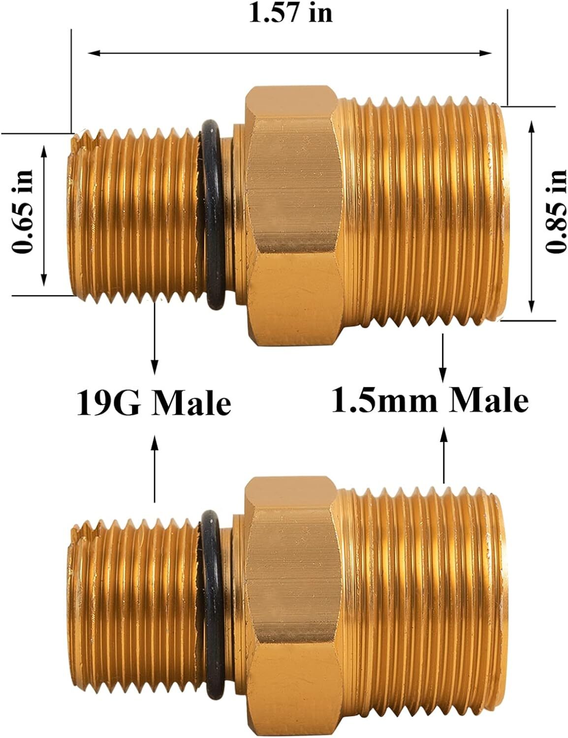 2 PCS 7106686 Outlet Connector for Gas Powered Pressure Washer Pumps, 19G