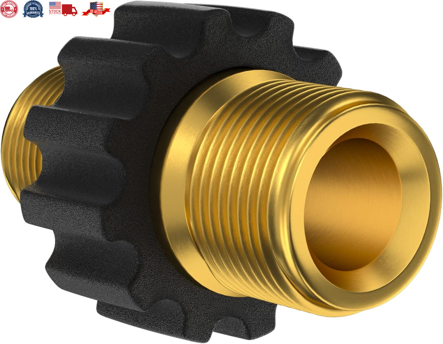 M22 14 mm Male Thread to M22 14mm Male Fitting Pressure Washer Hose Coupler