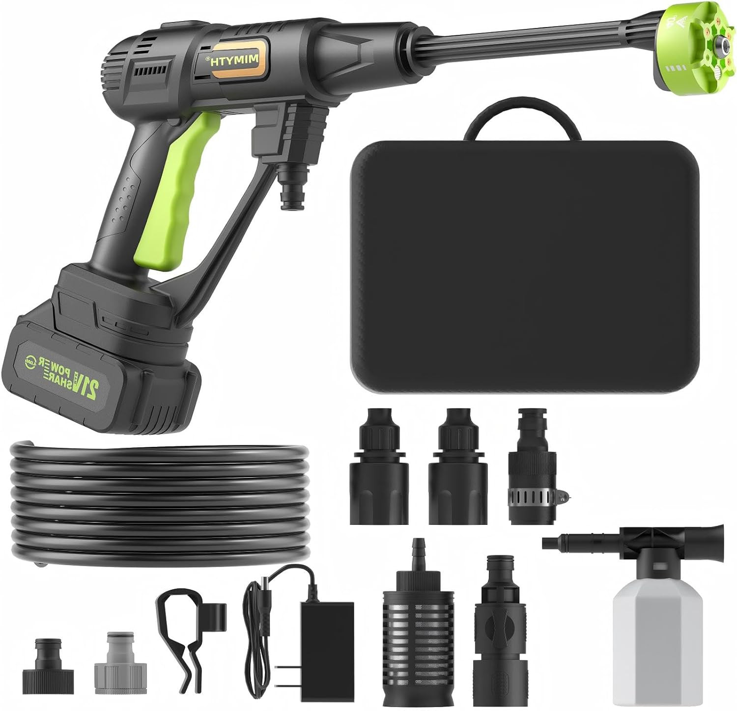 Cordless Pressure Washer Battery Powered; 990PSI Cordless Power Washer with 6-In