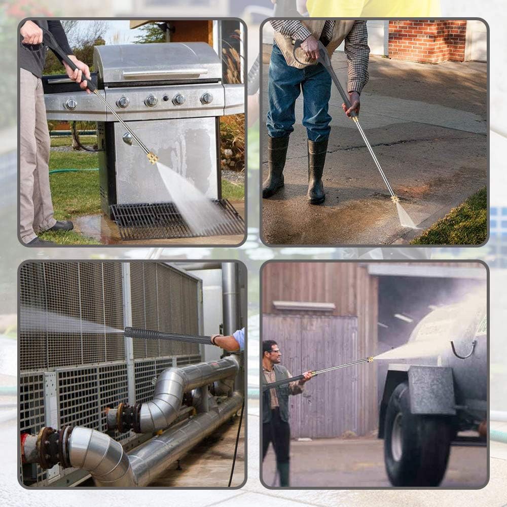 4000PSI High Pressure Car Power Washer Gun Spray Wand Lance Nozzle and Hose Kit