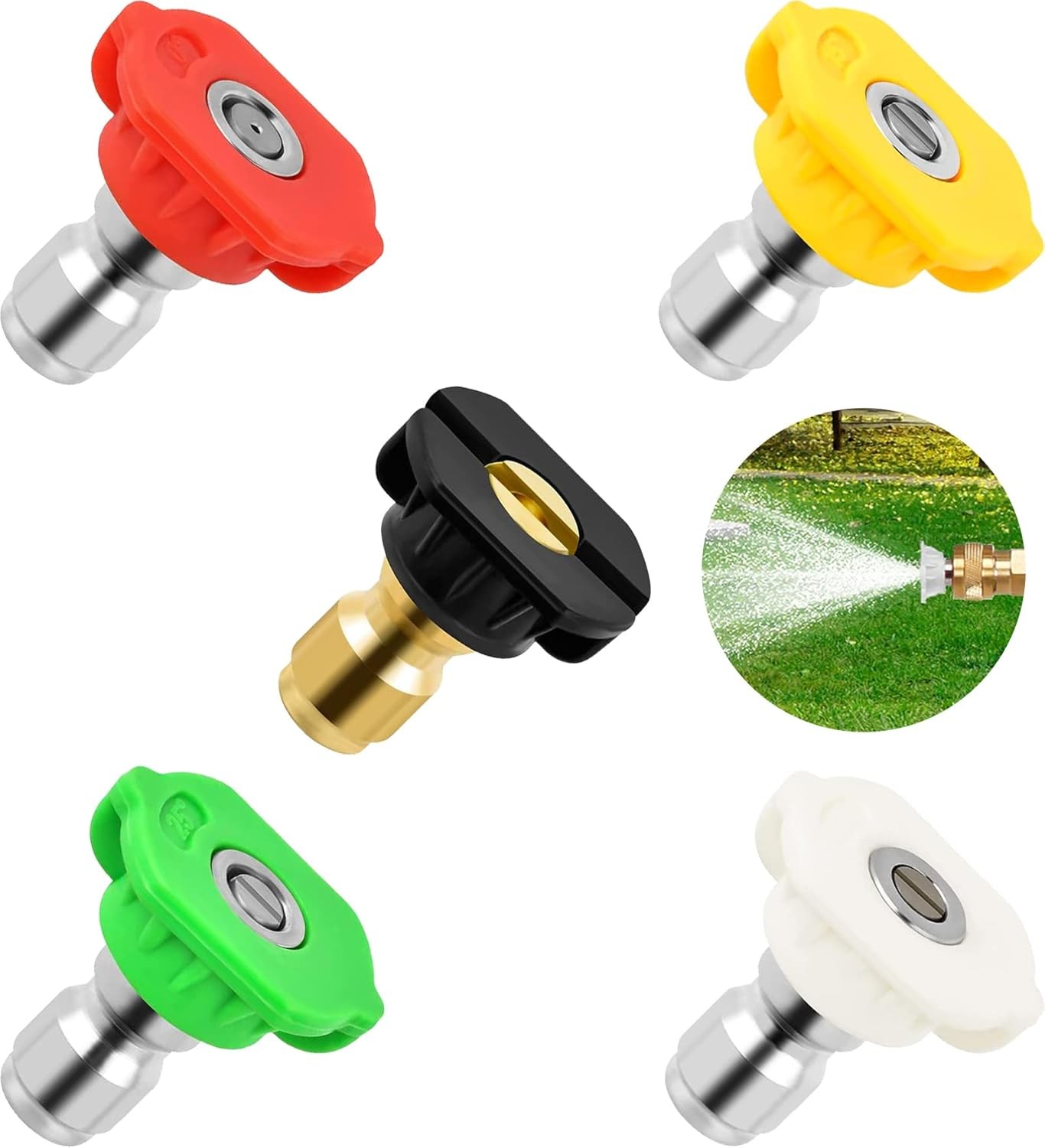 Pressure Washer Tips, Universal (5Pack) washer tips 3.0 GPM