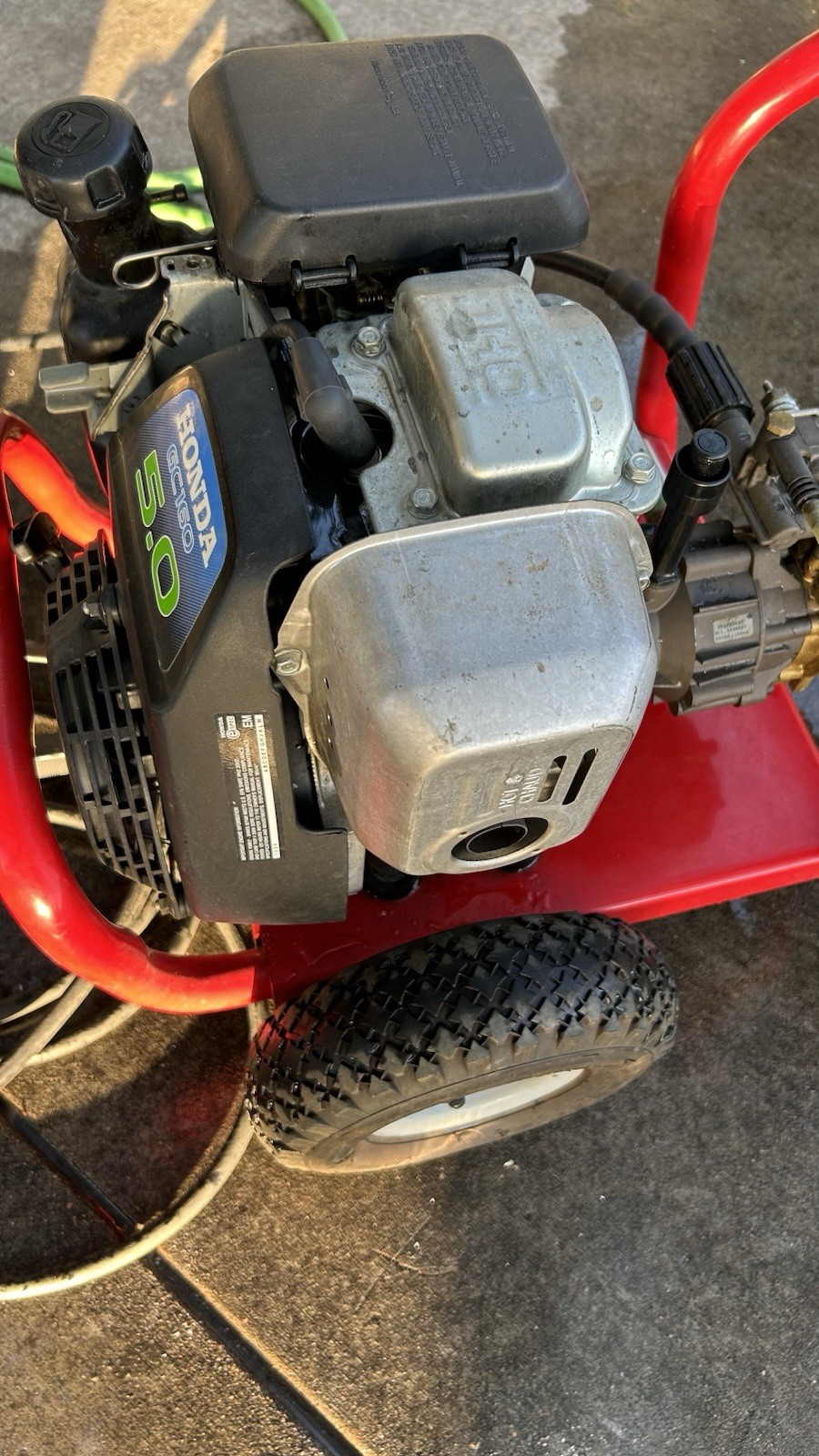 Troy-Bilt 2500 PSI 2.5 GPM with Honda engine GC160 160cc,5.0 HP.hose(No washer g