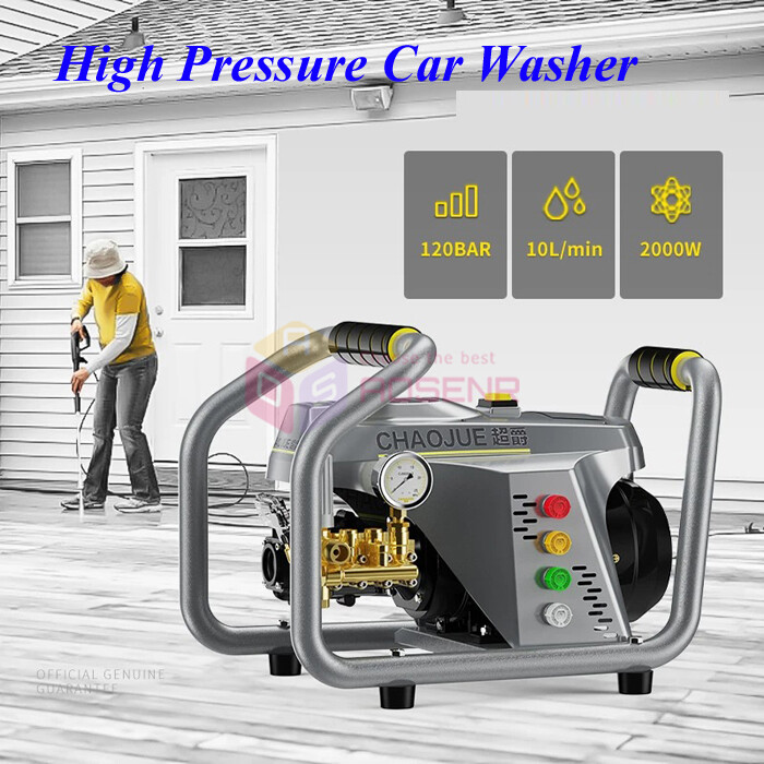 2KW High Pressure Cleaner Car Cleaning Machine Pressure Washer Jetting Machine