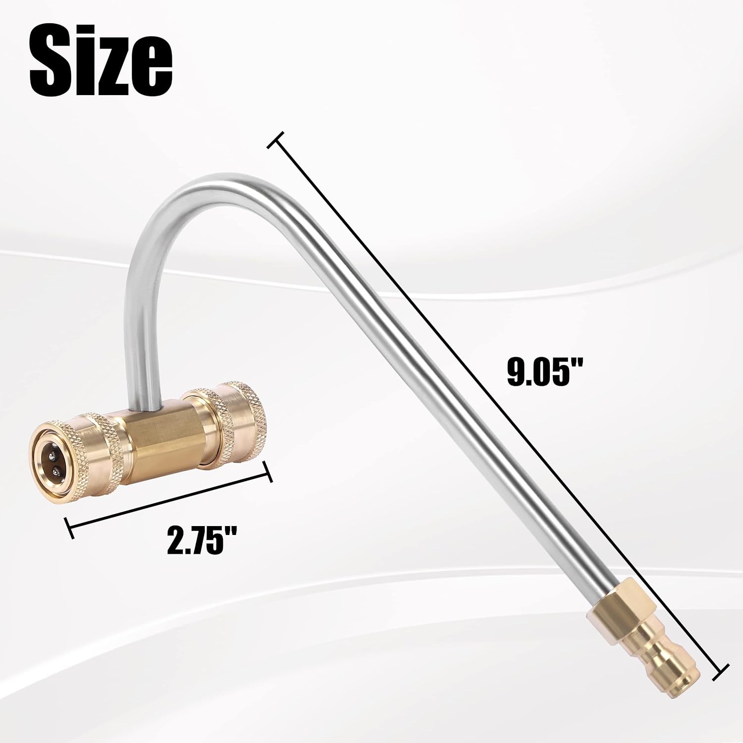 FIXFANS Pressure Washer Gutter Cleaner Attachment, 4000 PSI, Gutter Cleaning for
