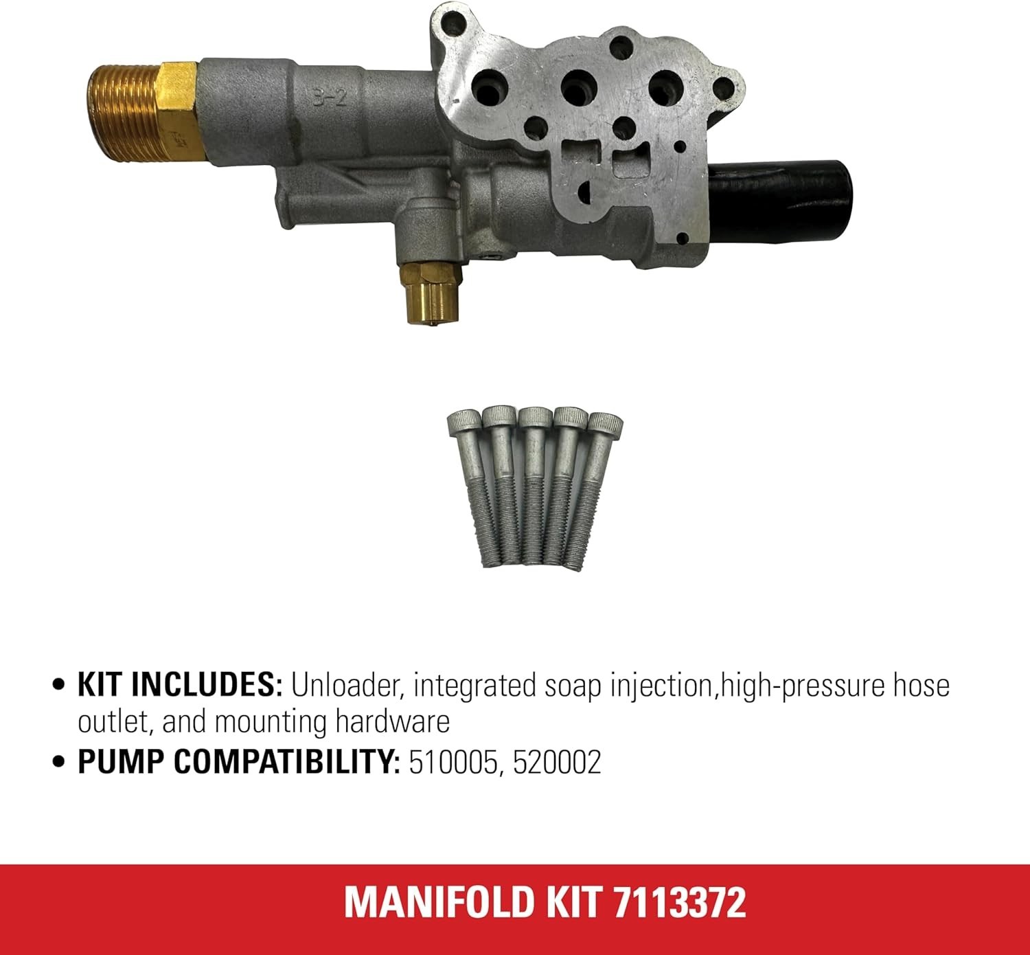 Axial Cam Pump Manifold Replacement Kit for OEM 510005 520002 High Quality