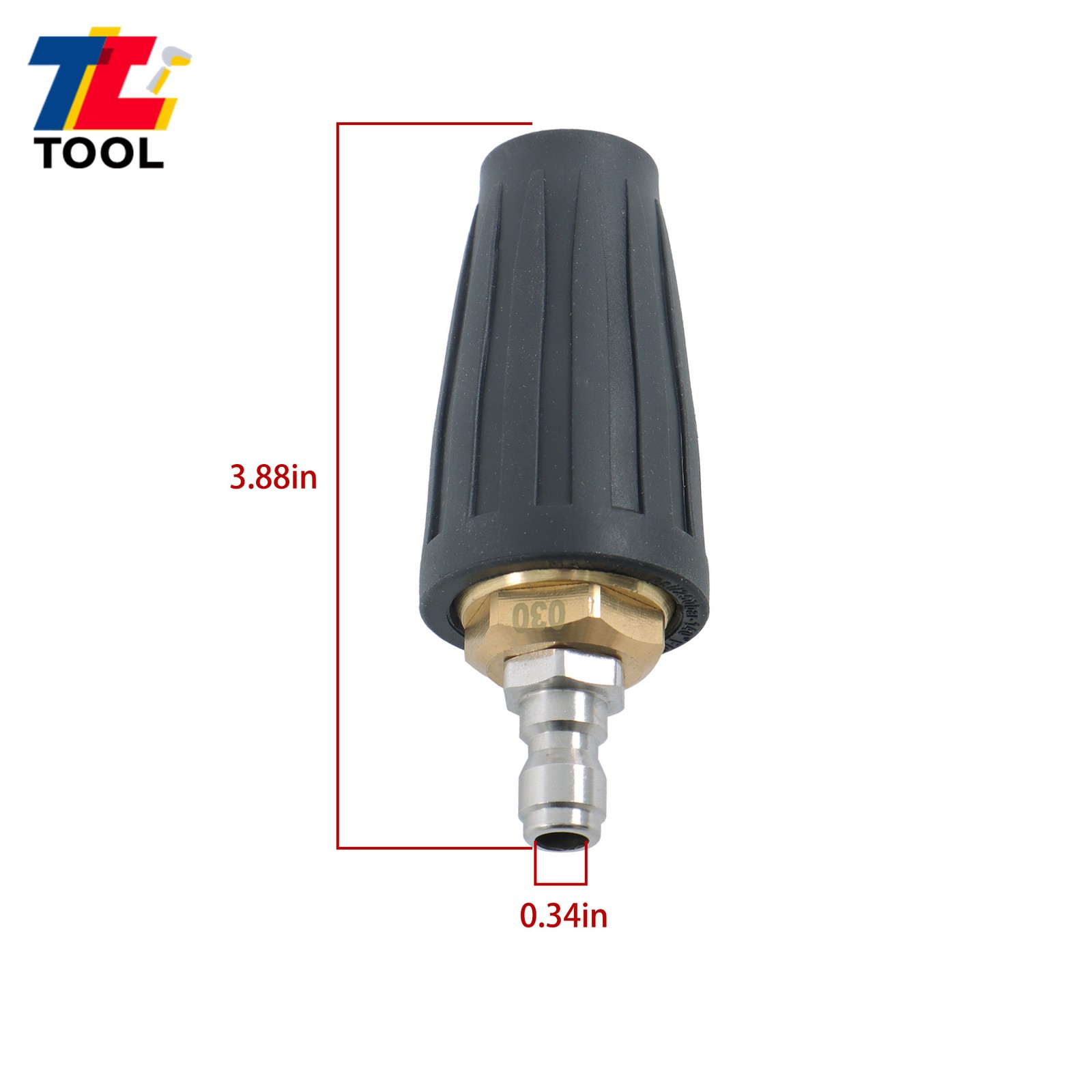 1/4 inch 3600 PSI 360° Rotating Turbo High Pressure Turbine Nozzle Set For Ryobi