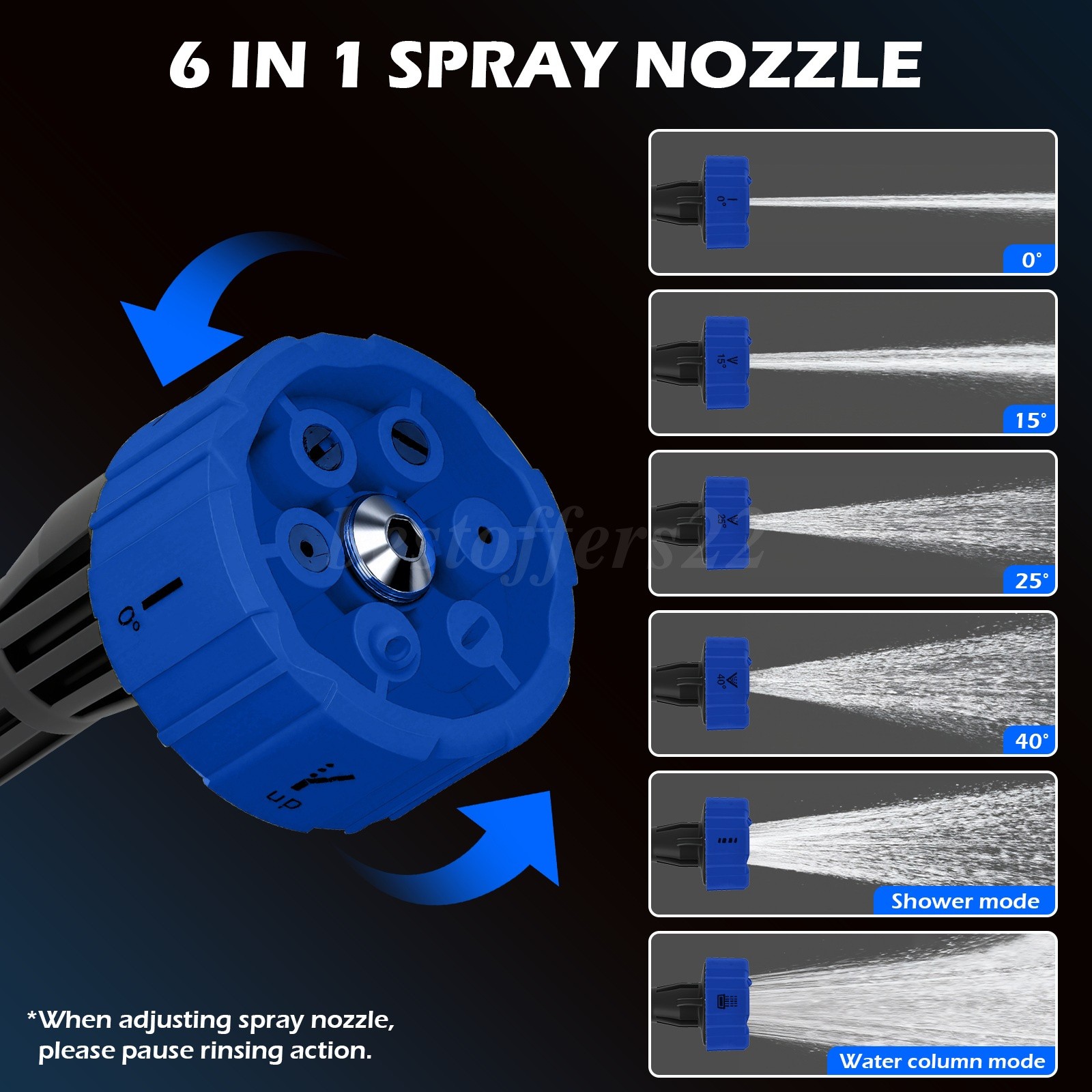 21V Handheld Cordless Pressure Washer Multi Spray Modes Outdoor Cleaning Tool