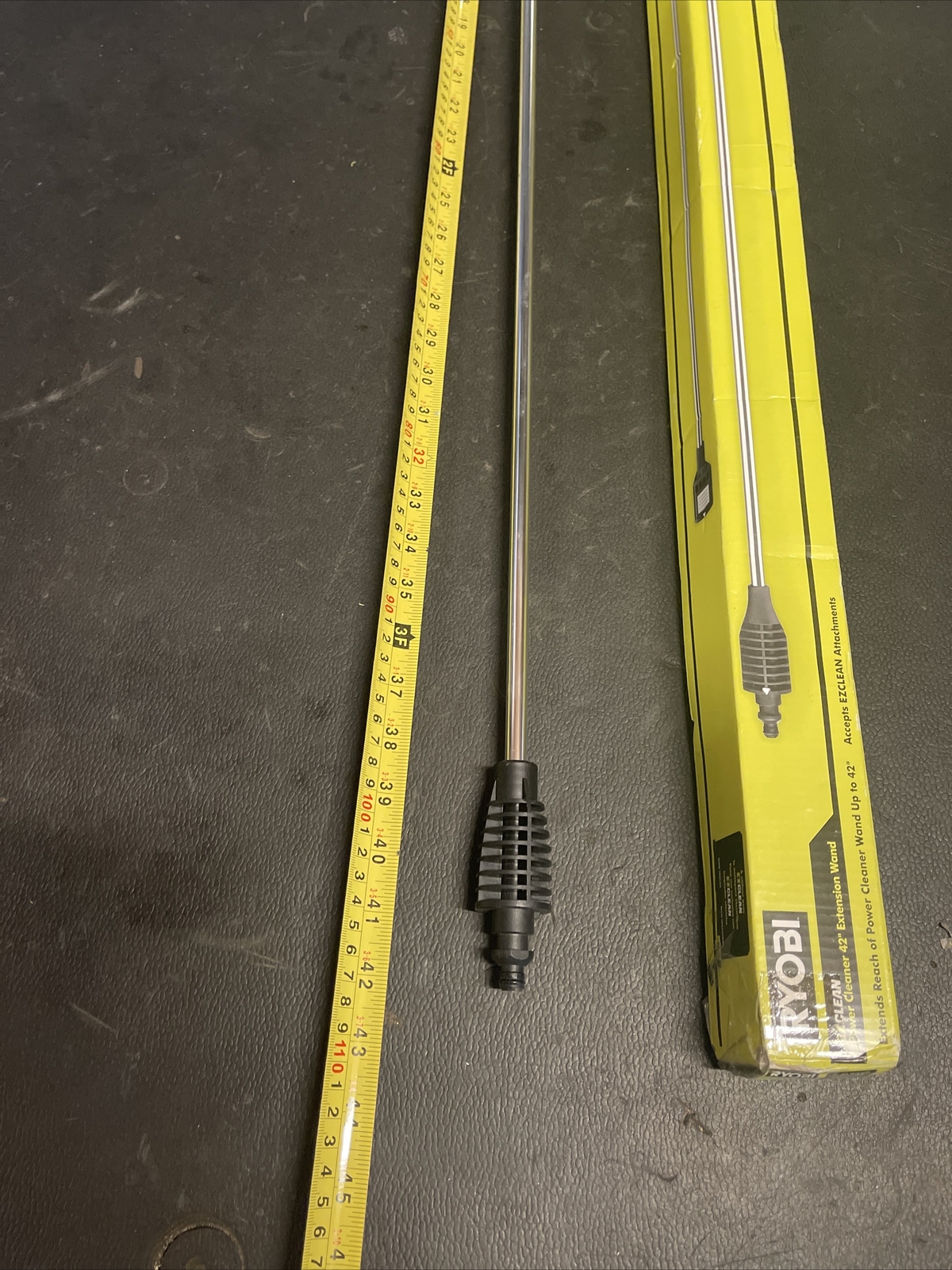 New Open Pack Genuine RYOBI EZClean Power Cleaner 42 in. Extension Pole RY3112ER