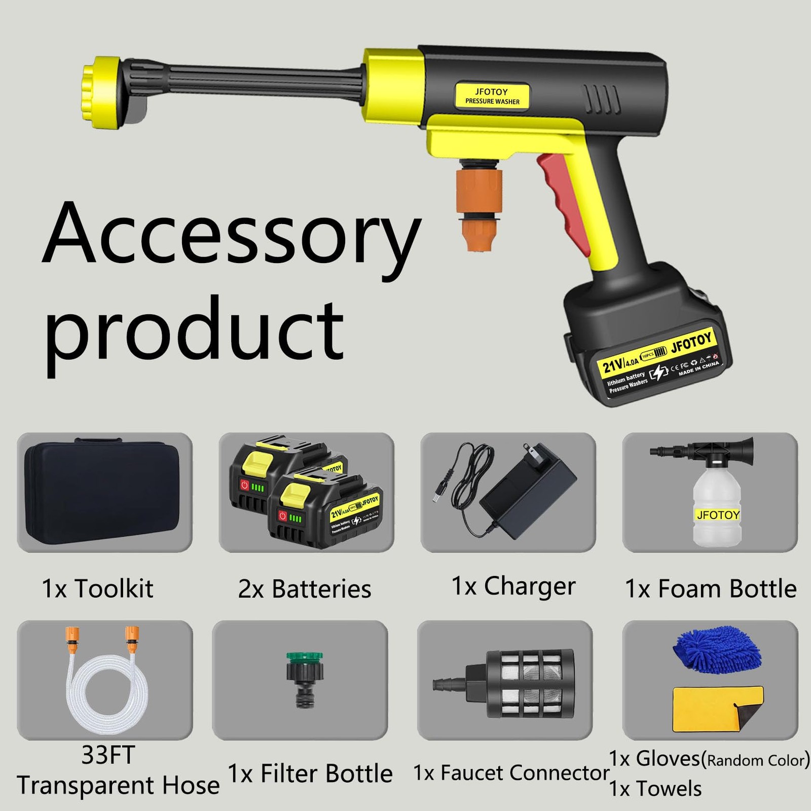 Cordless Portable Washer , Portable Handheld Cleaning Tool with Brushless Mot…