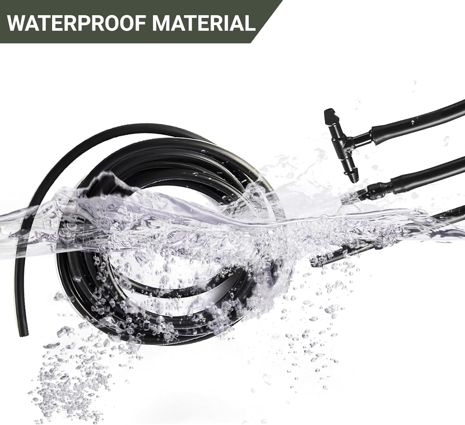 Windshield Washer Hose Kit 5M Fluid Tubing with Connectors Nozzles Set